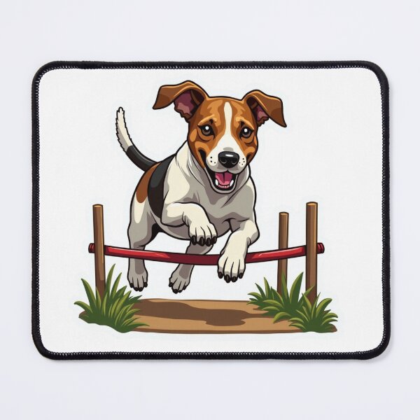 Item preview, Jack Russell Terrier running through obstacles designed and sold by Prints by Mat.