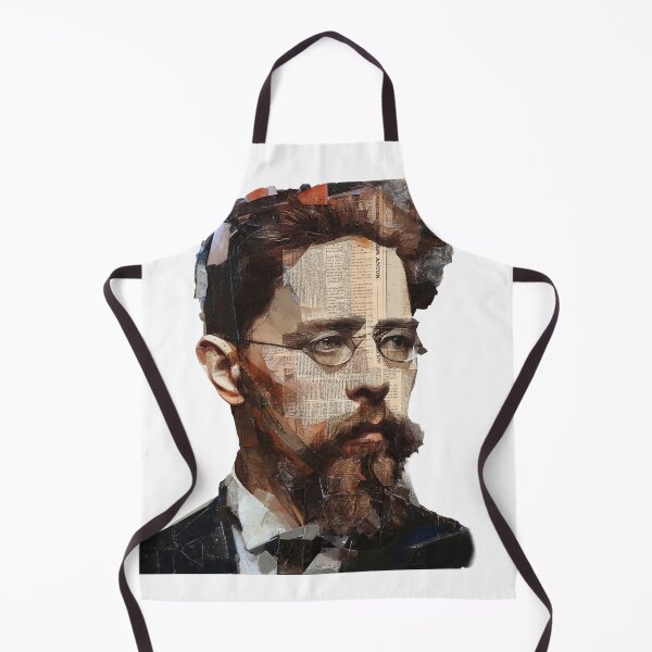 Item preview, Anton Chekhov – Literary Collage Portrait Art Print | Russian Short Story Theatre Poster designed and sold by OzzFrequency.