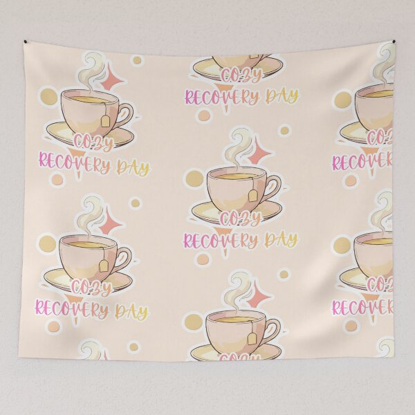Item preview, Cozy Recovery Day Sticker | Soft Healing & Rest Day Aesthetic designed and sold by SwampKittyCo.