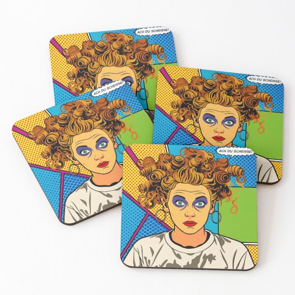 Item preview, Pop art graphic of a woman with messy hair, portrait, oh my god... colorful festival designed and sold by G-M-Designs.