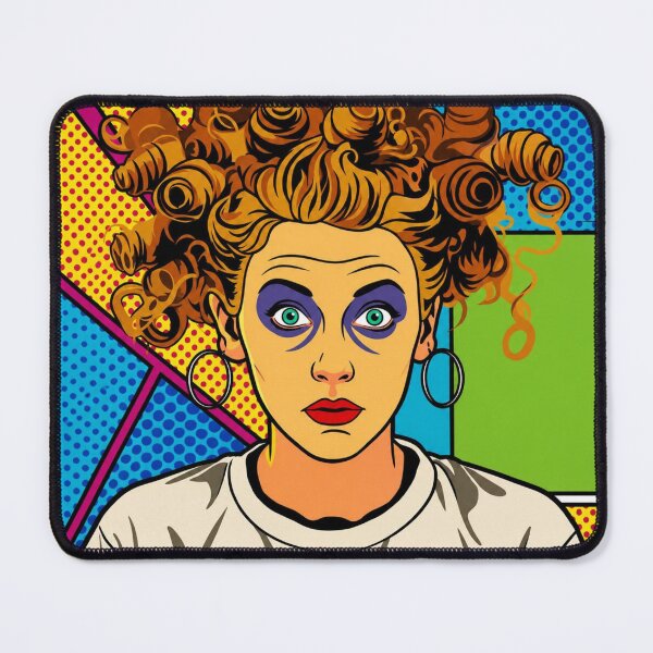 Item preview, Pop art graphic of a woman with messy hair, portrait, oh my god... colorful festival designed and sold by G-M-Designs.