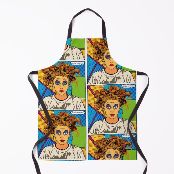 Item preview, Pop art graphic of a woman with messy hair, portrait, oh my god... colorful festival designed and sold by G-M-Designs.