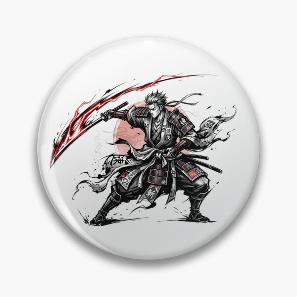 Item preview, Dynamic Samurai Katana Slash Japanese Warrior Action Graphic Design designed and sold by Street Joy.