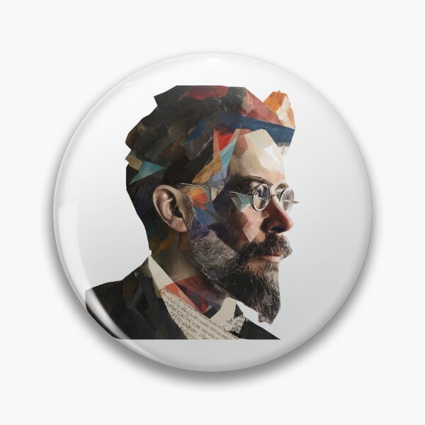 Item preview, Anton Chekhov – Literary Collage Portrait Art Print | Russian Short Story Theatre Poster designed and sold by OzzFrequency.