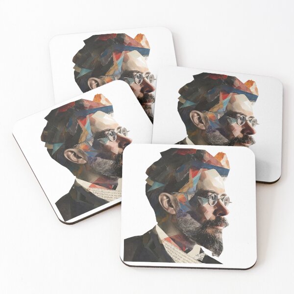 Item preview, Anton Chekhov – Literary Collage Portrait Art Print | Russian Short Story Theatre Poster designed and sold by OzzFrequency.