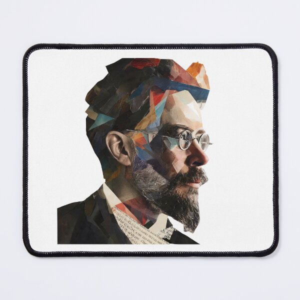 Item preview, Anton Chekhov – Literary Collage Portrait Art Print | Russian Short Story Theatre Poster designed and sold by OzzFrequency.
