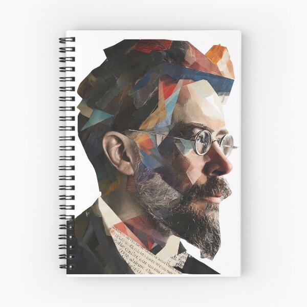 Item preview, Anton Chekhov – Literary Collage Portrait Art Print | Russian Short Story Theatre Poster designed and sold by OzzFrequency.