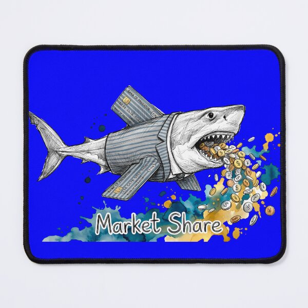 Item preview, Market Share - Funny Corporate Loan Shark Satire designed and sold by SoulPT.