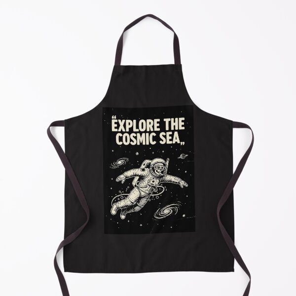 Item preview, "Explore The Cosmic Sea" Skeleton Astronaut Space Vintage Art designed and sold by Cipher & Soul.