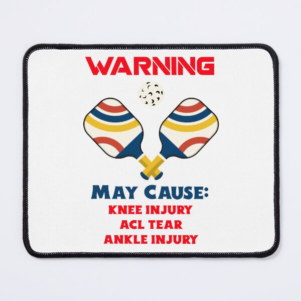 Item preview, Pickleball Warning: May Cause Injury Funny Design designed and sold by NCalNoveltees.