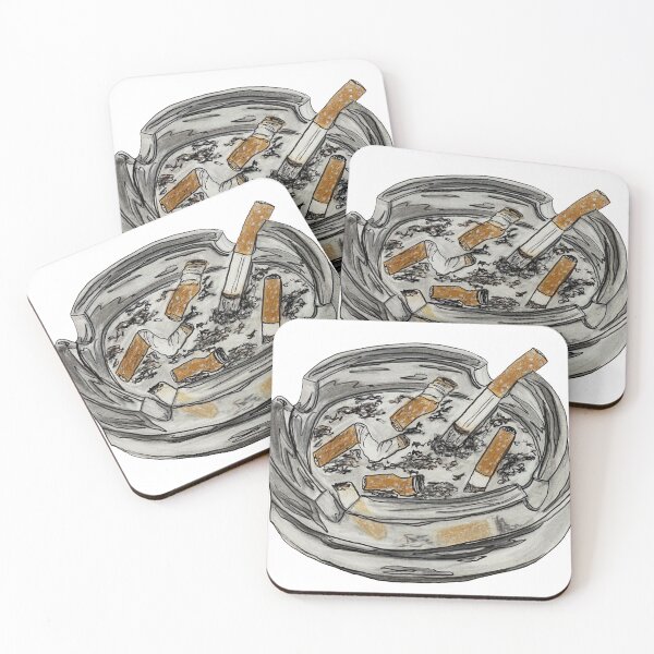Item preview, Hand Drawn Cigarette Ashtray designed and sold by Lena Draws.