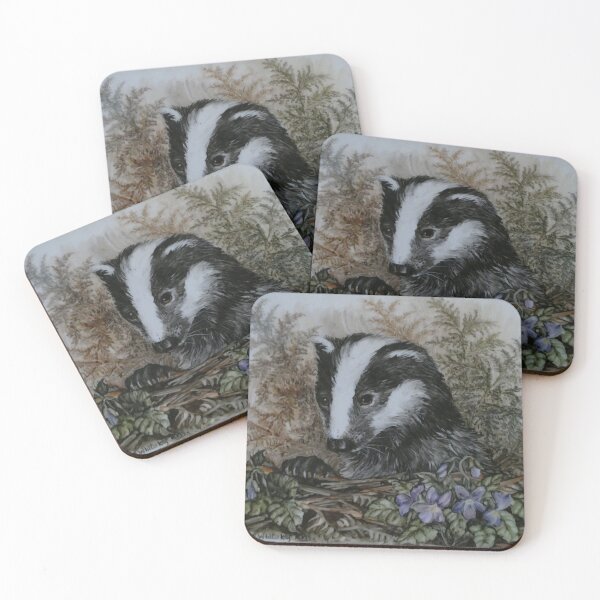 Item preview, A Badger by Rita E Whitaker designed and sold by Collector-RB.