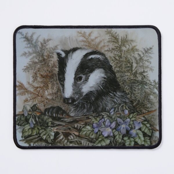 Item preview, A Badger by Rita E Whitaker designed and sold by Collector-RB.