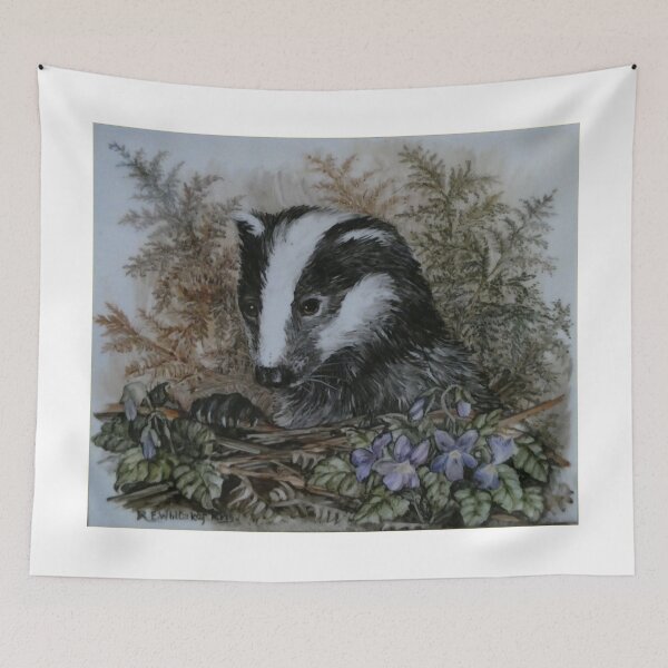Item preview, A Badger by Rita E Whitaker designed and sold by Collector-RB.