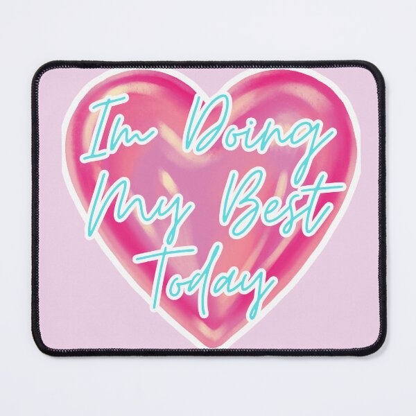 Item preview, Doing My Best Today Sticker | Soft Reminder Cozy Aesthetic designed and sold by SwampKittyCo.