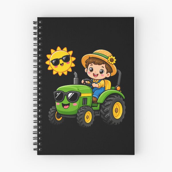 Item preview, Cute Summer Tractor Kid | Kawaii Farmer & Sunny Farm Cartoon designed and sold by HiPatti.