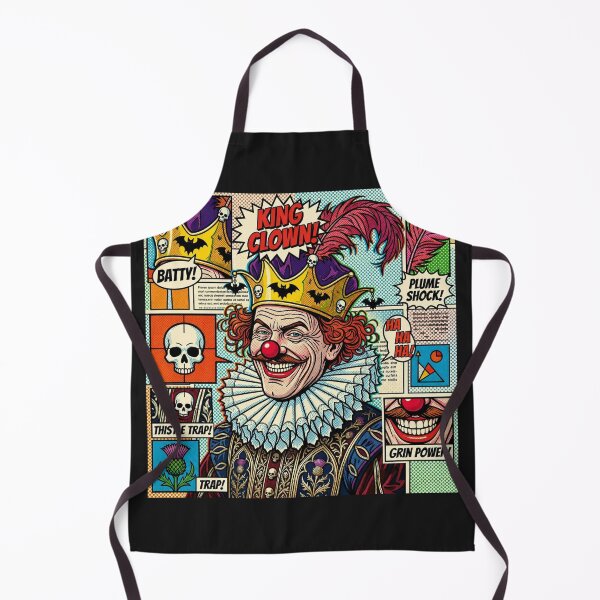 Item preview, Pop art graphic of a man with a crown, a harlequin portrait, colorful festival designed and sold by G-M-Designs.