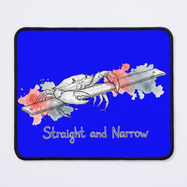 Item preview, Straight and Narrow - Funny Crab Ruler Illustration designed and sold by SoulPT.