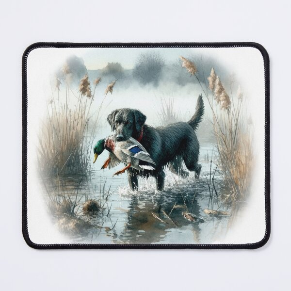 Item preview, Loyal Retriever Black Lab Duck Hunt Watercolor Art designed and sold by NCalNoveltees.