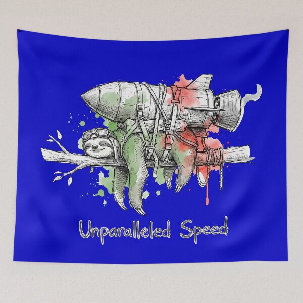 Item preview, Unparalleled Speed - Funny Jetpack Sloth designed and sold by SoulPT.