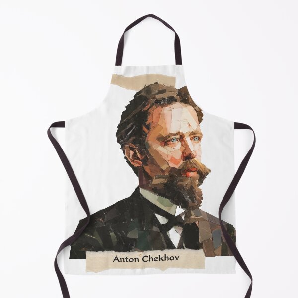 Item preview, Anton Chekhov – Literary Collage Portrait Art Print | Russian Short Story Theatre Poster designed and sold by OzzFrequency.