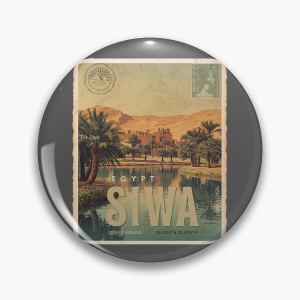 Item preview, Siwa Egypt Vintage Desert Oasis Travel Retro Poster designed and sold by KaBaRen.