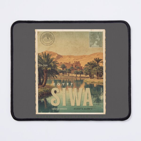 Item preview, Siwa Egypt Vintage Desert Oasis Travel Retro Poster designed and sold by KaBaRen.
