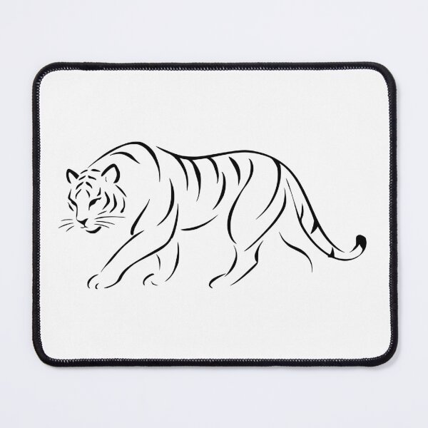 Item preview, Tiger Spirit – Minimalist Tiger Line Art | Modern wild nature design designed and sold by Fernhaven.