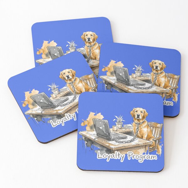 Item preview, Loyalty Program - Funny Golden Retriever Office Humor designed and sold by SoulPT.