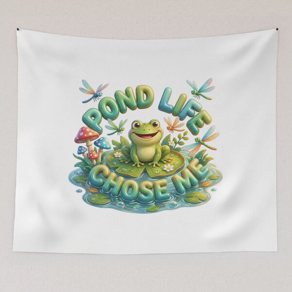 Item preview, Pond Life Chose Me Cottagecore Frog Aesthetic designed and sold by pradeepvisuals.