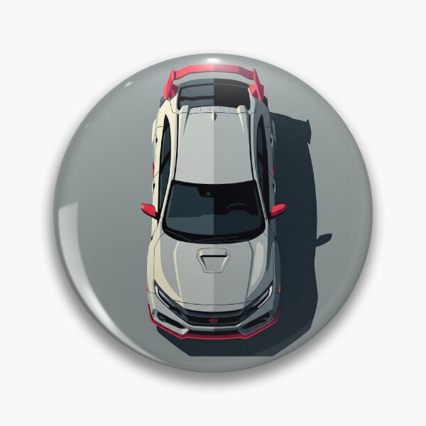Item preview, Honda Civic Type R FK8 Split Shadow Top View Vector Illustration designed and sold by Motorline44.