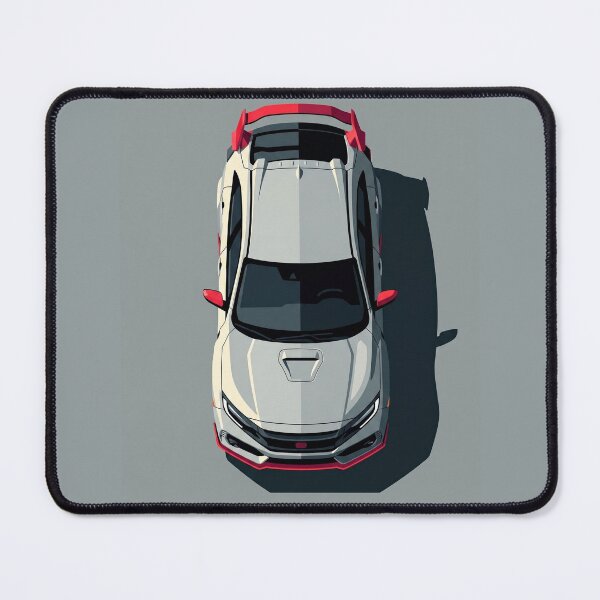 Item preview, Honda Civic Type R FK8 Split Shadow Top View Vector Illustration designed and sold by Motorline44.