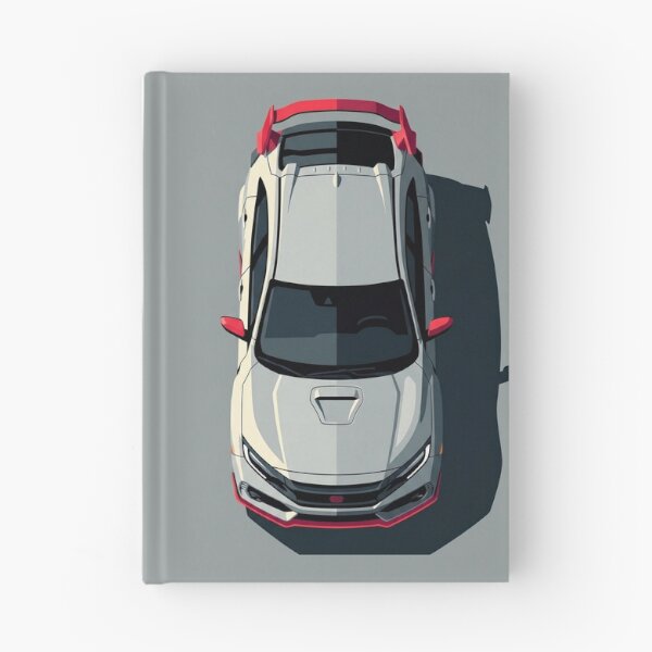 Item preview, Honda Civic Type R FK8 Split Shadow Top View Vector Illustration designed and sold by Motorline44.