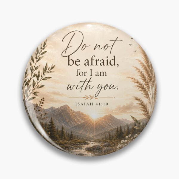 Item preview, Isaiah 41:10 Christian Mountain Sunrise Art | Do Not Be Afraid Scripture | Inspirational Faith Design | JW designed and sold by AdoptKM.