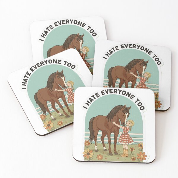 Item preview, I Hate Everyone Too Funny Horse T-Shirt designed and sold by NCalNoveltees.