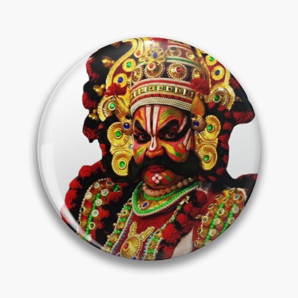 Item preview, Yakshagana Kannada Sticker | Traditional Karnataka Folk Art T-Shirt Design | ಯಕ್ಷಗಾನ Typography designed and sold by Kannada Ink Studio.