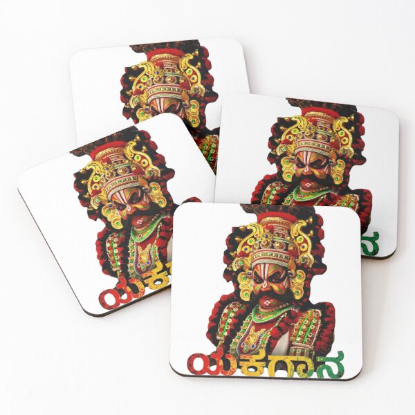 Item preview, Yakshagana Kannada Sticker | Traditional Karnataka Folk Art T-Shirt Design | ಯಕ್ಷಗಾನ Typography designed and sold by Kannada Ink Studio.