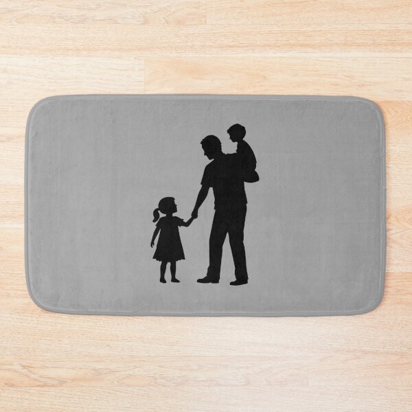 Item preview, Parent Child Silhouette Walking Together Family Love designed and sold by shirt-o-mat.
