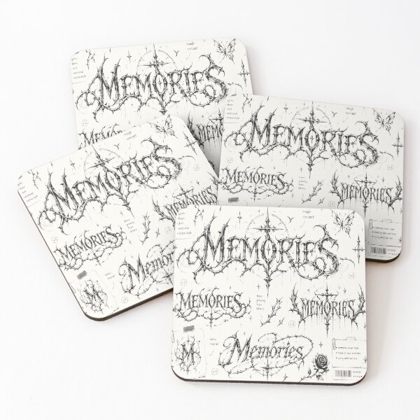 Item preview, Dark Gothic Memories Typography | Thorn Tattoo Inspired Lettering Design designed and sold by J&J's Creation.