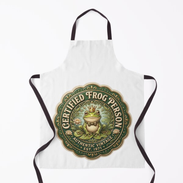 Item preview, Certified Frog Person Vintage Badge Cottagecore designed and sold by pradeepvisuals.