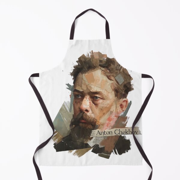 Item preview, Anton Chekhov – Literary Collage Portrait Art Print | Russian Short Story Theatre Poster designed and sold by OzzFrequency.