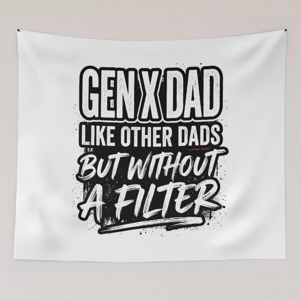 Item preview, Gen X Dad Like Other Dads But Without A Filter Funny Retro Parenting Humor designed and sold by get55shirt.