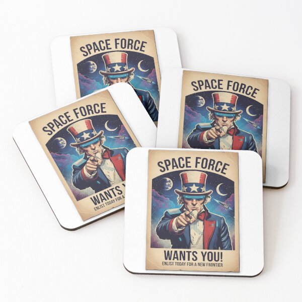 Item preview, Space Force Wants You! Futuristic Uncle Sam Poster designed and sold by NCalNoveltees.