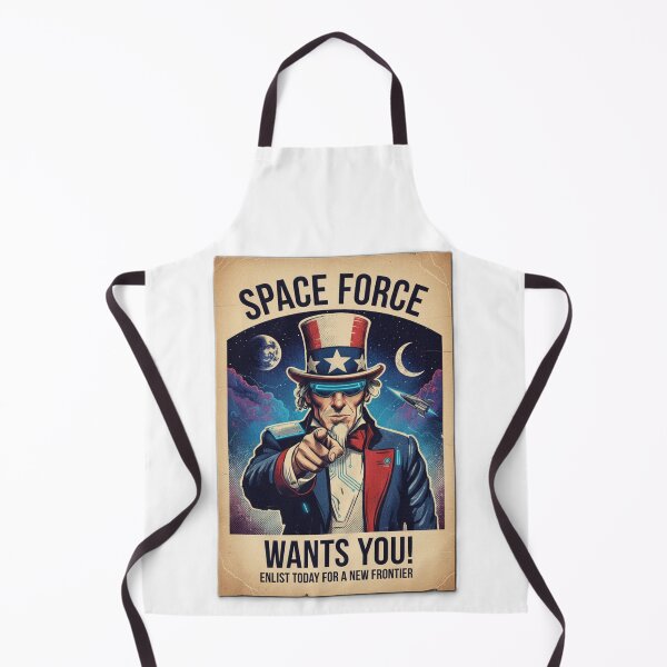 Item preview, Space Force Wants You! Futuristic Uncle Sam Poster designed and sold by NCalNoveltees.