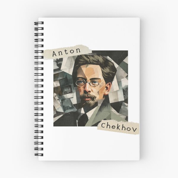 Item preview, Anton Chekhov – Literary Collage Portrait Art Print | Russian Short Story Theatre Poster designed and sold by OzzFrequency.