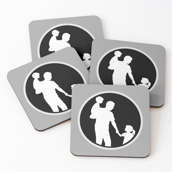 Item preview, Parent Child Silhouette Walking Together Family Love designed and sold by shirt-o-mat.