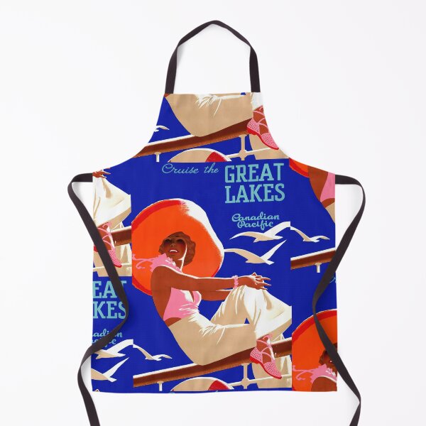 Item preview, Vintage Art Deco Travel Poster | Great Lakes Cruise by Canadian Pacific | 1920s & 1930s Maritime Adventure designed and sold by artofuniverse.