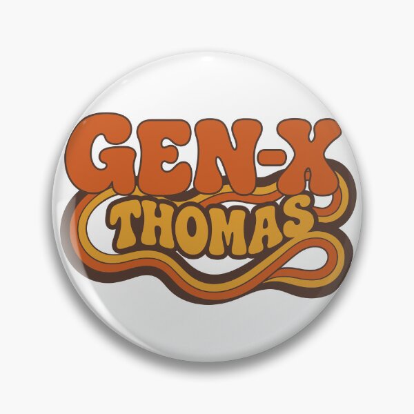 Item preview, Gen X Thomas – Vintage GEN-X Retro Design designed and sold by digital.stickerperso.com.