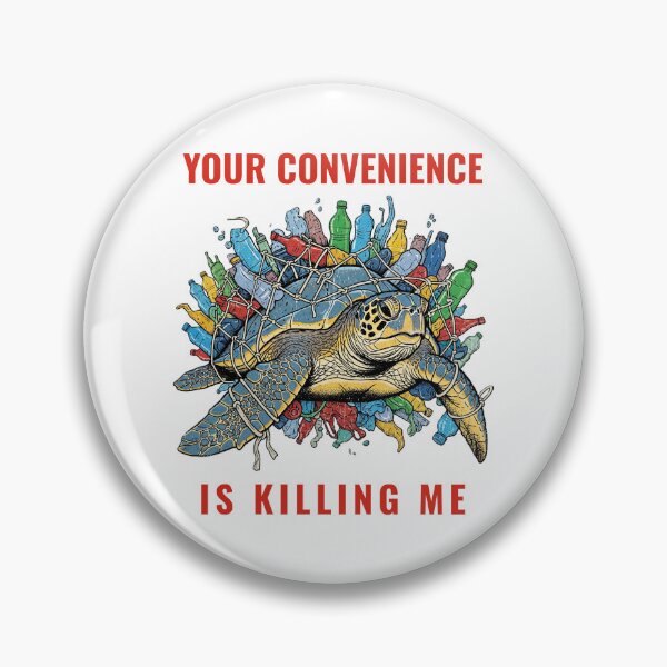 Item preview, Sea Turtle Entangled In Plastic - Your Convenience Is Killing Me designed and sold by NCalNoveltees.