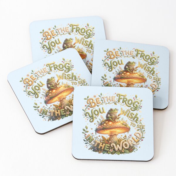 Item preview, Be The Frog You Wish To See In The World Art designed and sold by pradeepvisuals.